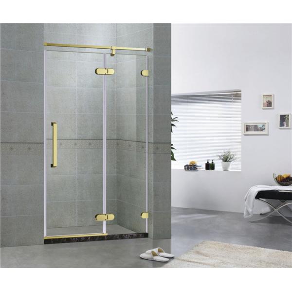 Quality Hotel Frameless Sliding Shower Doors 8MM Tempered Glass With Green Bronze Inline wholesale