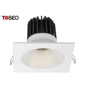 Cheap 10W IP 20 Square Smart Home LED Light Anti Glare White Ceiling Downlights for sale