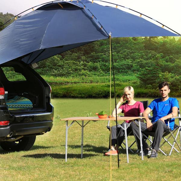 120*70cm Tabletop Patio Garden Bamboo Aluminum Folding Table for Picnic Camping Dinning