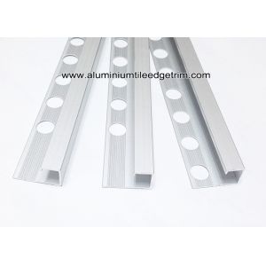 12mm Metal Box Edge Tile Corner Trim With Satin Matt Silver For Countertop