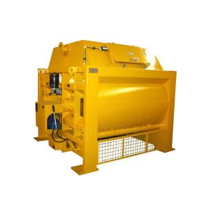 Towable Double Shaft Concrete Mixer Machine , 1000L Automatic Stone Cement Mixer