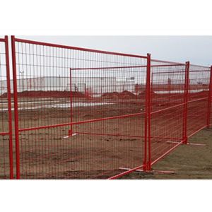 ISO 9001 Temporary Construction Site Security Fencing Panel 6ft×10ft 2x4''