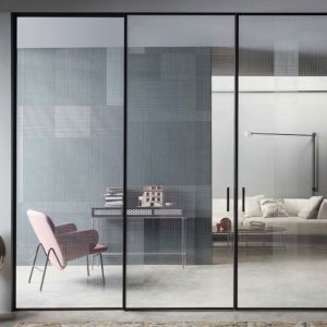 Window Solution Rolling Pull Sliding Door with Broken Bridge Aluminum Alloy