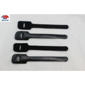 Back To Back hook and loop cable tie roll , Double Side adjustable cable ties