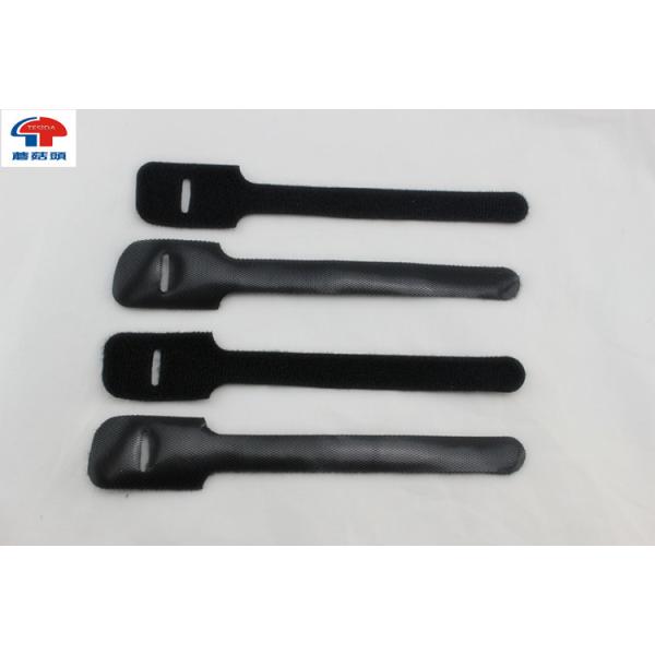 Back To Back hook and loop cable tie roll , Double Side adjustable cable ties