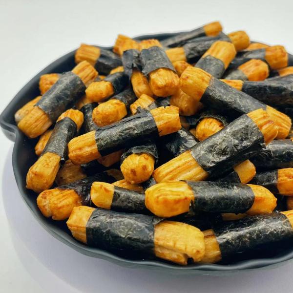 Crispy Rice Cracker Puffed Food Japanese Seaweed Rice Roll Bar Snacks