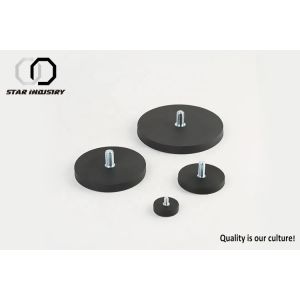 Rubber Coated Neodymium Pot Magnets For Magnetic LED Ceil Panel Light