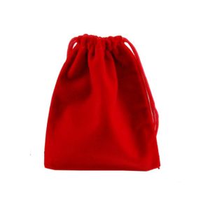 BRC Pantone Velvet Drawstring Pouch bag Small ISO9001 For Gift Wedding