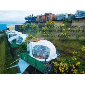 5m Height Dependable Glamping Dome Tent With Eu Certification