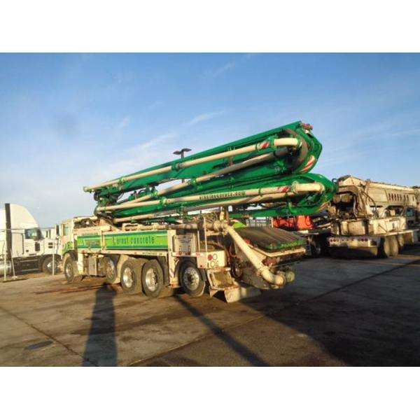 Quality Used Yellow Truck Concrete Pump with 24-36 M Distance 6-6.6 MPa Pressure wholesale