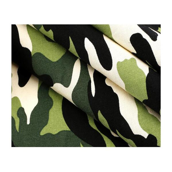 Garment Sportswear Brush Camouflage Print Fabric 100% cotton