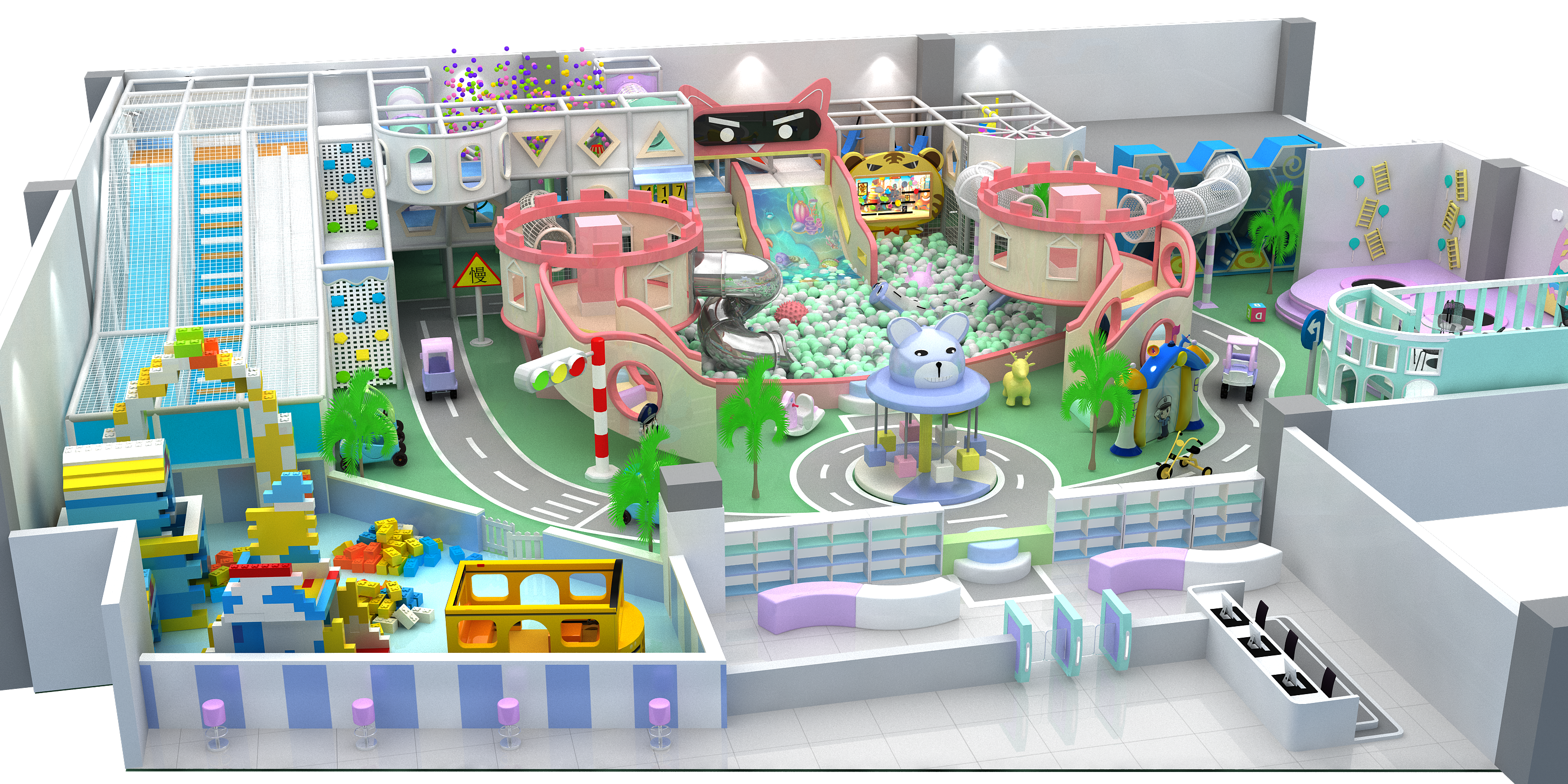 Interactive Projection for Kids Playground Fun Educational Play Experience