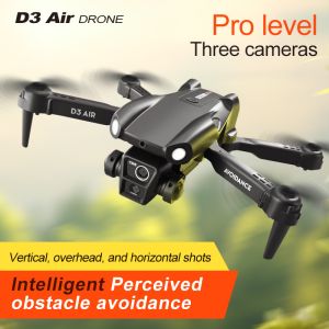 2024 D3 Air Drone LED Light 360-degree Tumbling Headless Mode Optical Flow