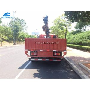 160hp Sinotruck Howo Light Truck With 3 Tons Stright Arm Crane Mounted