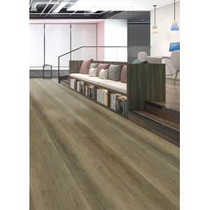 Fireproof Pet Friendly Click SPC Flooring Oak Grain Stone PVC Vinyl Composite