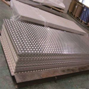 China 5 Bar 1070 1100 1200 3003 Aluminum Checker Plate Sheets on sale