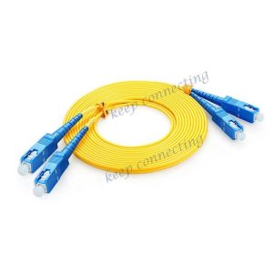 0.9mm UPC APC G657A2 Duplex Optical Fiber Patch Cord for SC FC LC ST MTRJ MU DIN