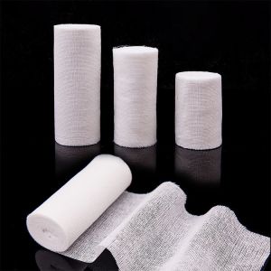 First Aid PBT Bandage Bleached Elastic Gauze Bandage Conforming