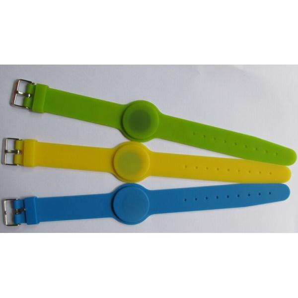 Quality RFID wrist watch style soft silicone wristbands, NFC wrist watch buckle soft silicone wristbands, adjustable wristbands wholesale