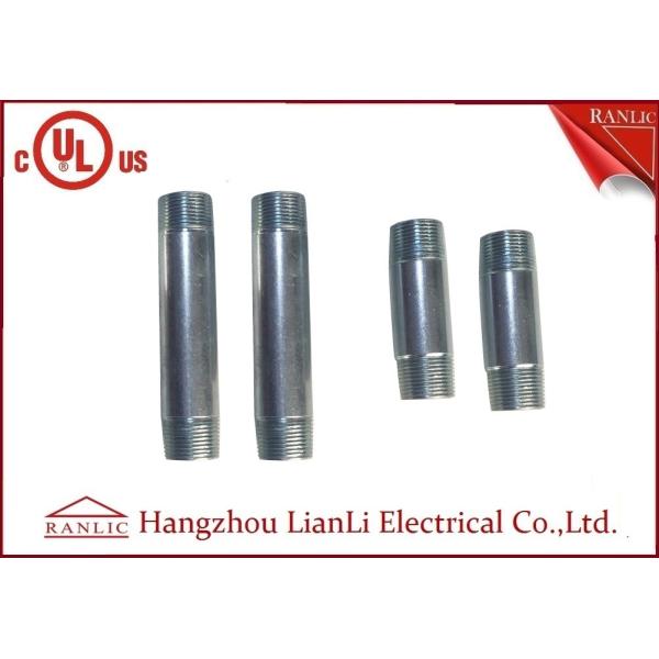 Quality Steel IMC Rigid Electrical Conduit Electro Galvanized 3/4 Threaded Nipple wholesale