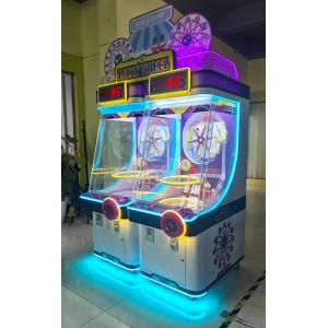 2-Player Coin Operated Ball Shooting Lucky Wheel Ticket Redemption Arcade