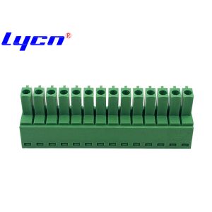China 3.50mm Pluggable PCB Terminal Block Female Right Angle Type Opposite Without Ear on sale China 3.50mm Pluggable PCB Terminal Block Female Right Angle Type Opposite Without Ear on sale