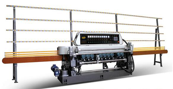 Quality GLASS STRAIGHT-LINE BEVELING MACHINE WITH 10 SPINDLES FOR SMALL PIECE OF GLASS wholesale