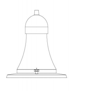 Die-casting Aluminum Garden Light Waterproof IP66 With Low Lampshades And DALI