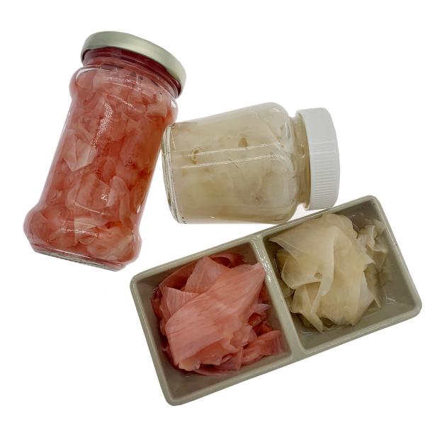 Quality High Grade Pink Oem Pickled Sushi Ginger Slice Strip In Bottle 340g wholesale