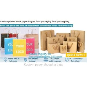 Printed Luxury Eco Retail Packaging Twisted Paper Handle Shopping Bag With Logo