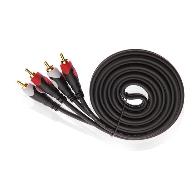 Quality Multimedia Audio Video RCA Electric Wire Cable 5M With Gold Plated Connector wholesale