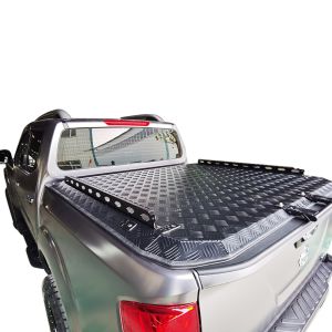 China Retractable Tonneau Cover for Ranger T6 T7 Pickup Truck No Drill Installation Roll Up on sale