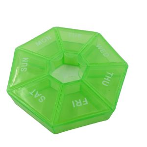 Portable 7 Day Pill Box with Separate Compartments Pill Case to Hold Medication