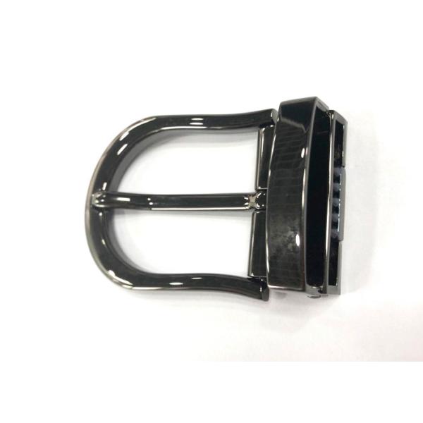 Pin Belt Buckle With Loop Keeper Set Style Zinc Alloy Shiny Gunmetal 35mm For Men Durable Casual Leather Belts
