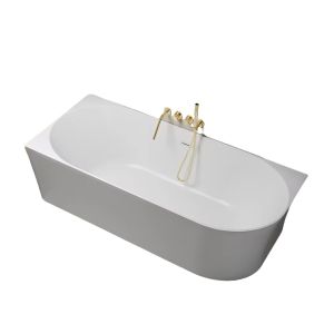Custom Size Acrylic Free Standing Bathtub with Seamless Bonding and Anti Slip Coating for Luxury Homes and Hotels