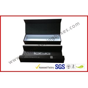 Stamping Foil Magnetic Boxes Electronics Packaging With Matt Black Paint