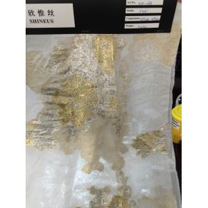 silk/metallic clipped jacquard