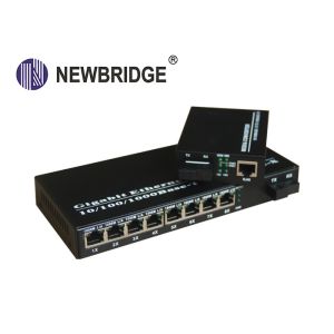 10 100 1000M Media Converter Single Mode Ethernet fiber converter