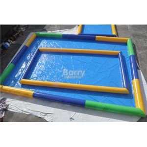 Family Inflatable Portable Water Pool 0.9mm Yellow Blue Green Color