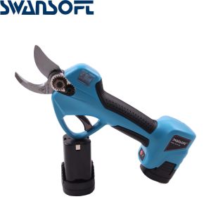 Swansoft LED Display 2.5CM Li-ion battery powered orchard scissors pruner with 2