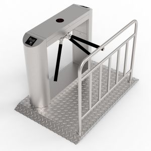 Automatic Fingerprint Access Control Tripod Turnstile Face Recognition 304