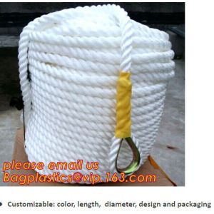 1/2 in. White Twist polyester rope, cheap and quality 3 inch polypropylene
