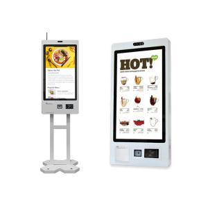 Cheap 32 Touch Screen Fast Food Self Service Ordering Kiosk Self Checkout Kiosk With Software Ordering for sale