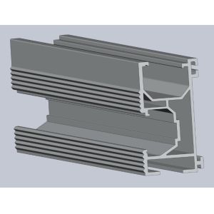 China Silver Anodized Solar Roof Rail Drilling With Aluminum Alloy 6005 on sale