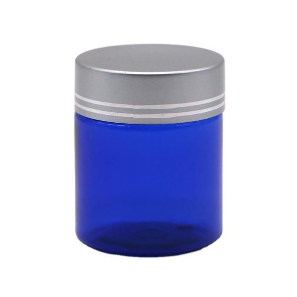 Quality Refillable 40ml/1.3oz PET Pill Capsule Fish Oil Bottle with Silver Aluminum Screw Cap wholesale