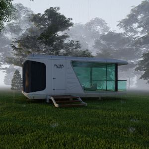 Prefabricated Luxury Tiny Space Capsule House Apple Cabin For Sunshine House