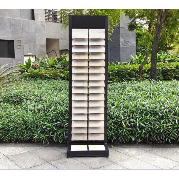 Waterfall 200 X 200mm Stone Display Tower Wire Tray Tile Holder Stand For Marble