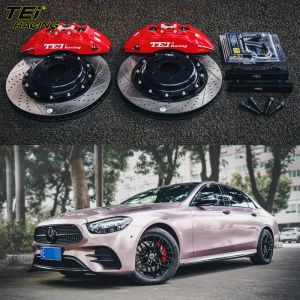 China Front Big Brake Kit 6 Piston Caliper With 355*32 Mm Rotor BBK Auto Brake System For Mercedes Benz E260 18 Inch Car Rim on sale