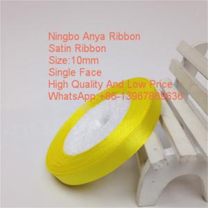 China Hot Sales Wholesale Polyester Satin Ribbon,solid colour,single face,double face,100% polyester,ribbon on sale