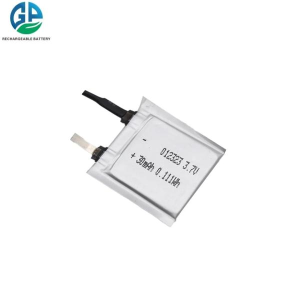 Quality 3.7V 30mAh  Li Ion Rechargeable Battery 012323 KC Certificated wholesale